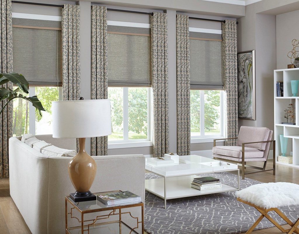 Natural fabric blinds are the most common type of Window Treatment