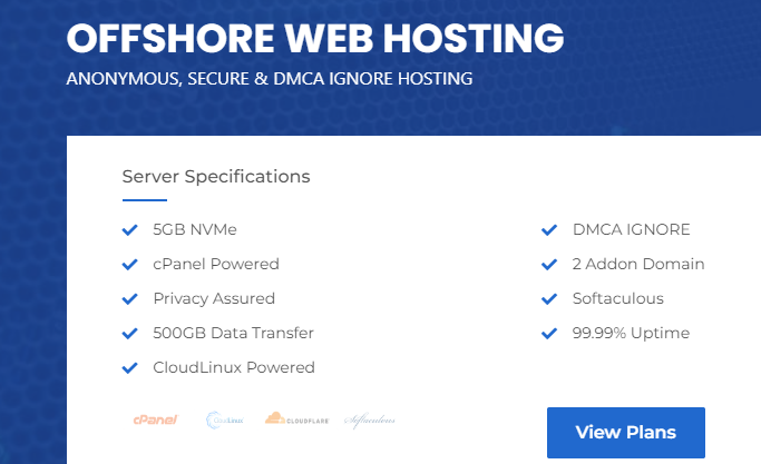 DMCA Ignored Hosting – Anonymous VPS – Offshore Web Hosting