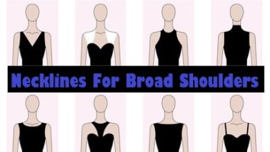 Necklines For Broad Shoulders